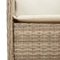vidaXL Set comedor de jardín 9 pzas con cojines ratán sintético beige