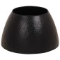 vidaXL Mesa de centro aluminio martillado latón negro Ø 50x30 cm