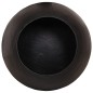 vidaXL Mesa de centro aluminio martillado latón negro Ø 50x30 cm