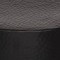 vidaXL Mesa de centro aluminio martillado latón negro Ø 50x30 cm