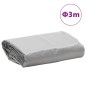 vidaXL Lona gris Ø 3 m 600 /m² vidaXL Lona gris Ø 3 m 600 /m²