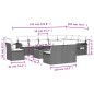 vidaXL Set de sofás de jardín 11 pzas y cojines ratán sintético negro vidaXL Set de sofás de jardín 11 pzas y cojines ratán sintético negro