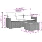 vidaXL Set de sofás de jardín 4 pzas y cojines ratán sintético gris vidaXL Set de sofás de jardín 4 pzas y cojines ratán sintético gris