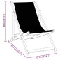 vidaXL Sillas de playa plegables 2 unidades aluminio y textilene negro vidaXL Sillas de playa plegables 2 unidades aluminio y textilene negro