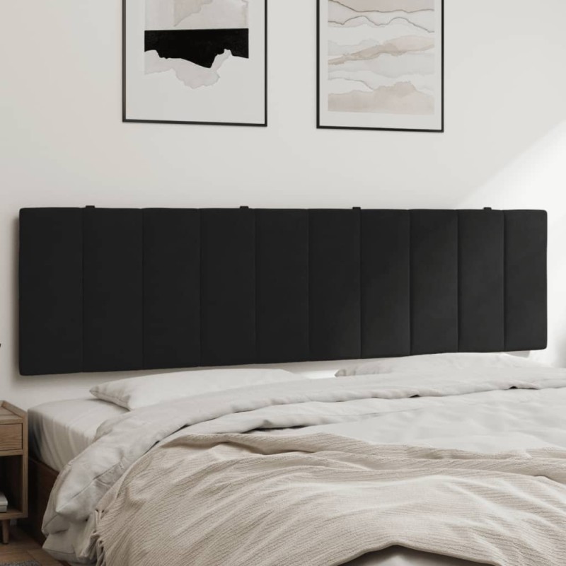 vidaXL Cabecero de cama acolchado terciopelo negro 180 cm vidaXL Cabecero de cama acolchado terciopelo negro 180 cm