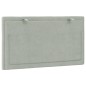 vidaXL Cabecero de cama acolchado terciopelo gris claro 80 cm vidaXL Cabecero de cama acolchado terciopelo gris claro 80 cm