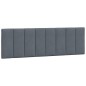 vidaXL Cabecero de cama acolchado terciopelo gris oscuro 160 cm vidaXL Cabecero de cama acolchado terciopelo gris oscuro 160 cm