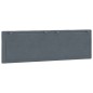 vidaXL Cabecero de cama acolchado terciopelo gris oscuro 160 cm vidaXL Cabecero de cama acolchado terciopelo gris oscuro 160 cm