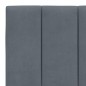 vidaXL Cabecero de cama acolchado terciopelo gris oscuro 160 cm vidaXL Cabecero de cama acolchado terciopelo gris oscuro 160 cm