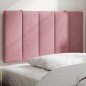 vidaXL Cabecero de cama acolchado terciopelo rosa 80 cm vidaXL Cabecero de cama acolchado terciopelo rosa 80 cm