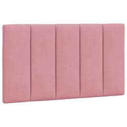 vidaXL Cabecero de cama acolchado terciopelo rosa 80 cm