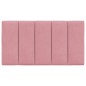 vidaXL Cabecero de cama acolchado terciopelo rosa 80 cm vidaXL Cabecero de cama acolchado terciopelo rosa 80 cm