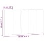 vidaXL Cabecero de cama acolchado terciopelo rosa 80 cm vidaXL Cabecero de cama acolchado terciopelo rosa 80 cm
