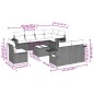 vidaXL Set de sofás de jardín 8 piezas y cojines ratán sintético negro vidaXL Set de sofás de jardín 8 piezas y cojines ratán sintético negro