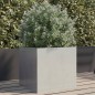 vidaXL Jardinera de acero inoxidable plateado 42x40x39 cm vidaXL Jardinera de acero inoxidable plateado 42x40x39 cm