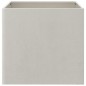 vidaXL Jardinera de acero inoxidable plateado 42x40x39 cm vidaXL Jardinera de acero inoxidable plateado 42x40x39 cm