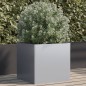 vidaXL Jardinera de acero galvanizado plateado 49x47x46 cm vidaXL Jardinera de acero galvanizado plateado 49x47x46 cm