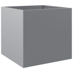 vidaXL Jardinera de acero galvanizado plateado 49x47x46 cm