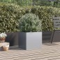 vidaXL Jardinera de acero galvanizado plateado 49x47x46 cm vidaXL Jardinera de acero galvanizado plateado 49x47x46 cm