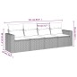 vidaXL Set de sofás de jardín 4 pzas y cojines ratán sintético marrón vidaXL Set de sofás de jardín 4 pzas y cojines ratán sintético marrón