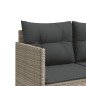 vidaXL Tumbona con cojines ratán sintético gris claro vidaXL Tumbona con cojines ratán sintético gris claro