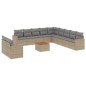 vidaXL Set de sofás de jardín 12 pzas y cojines ratán sintético marrón vidaXL Set de sofás de jardín 12 pzas y cojines ratán sintético marrón
