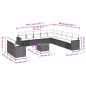 vidaXL Set de sofás de jardín 12 pzas y cojines ratán sintético marrón vidaXL Set de sofás de jardín 12 pzas y cojines ratán sintético marrón