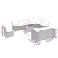 vidaXL Set de sofás de jardín 11 pzas y cojines ratán sintético negro vidaXL Set de sofás de jardín 11 pzas y cojines ratán sintético negro
