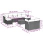 vidaXL Set de sofás de jardín 10 pzas con cojines ratán sintético gris vidaXL Set de sofás de jardín 10 pzas con cojines ratán sintético gris