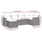 vidaXL Juego de sofás jardín con cojines 6 pzas ratán sintético beige vidaXL Juego de sofás jardín con cojines 6 pzas ratán sintético beige