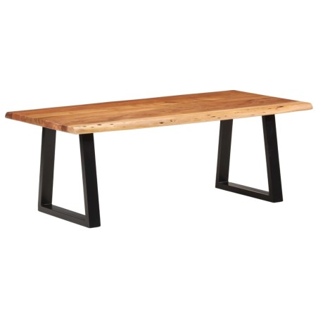 vidaXL Mesa de centro madera maciza acacia 110x55x40 cm