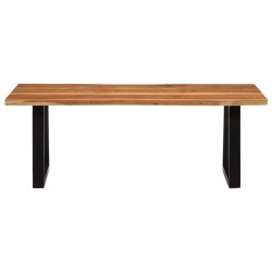vidaXL Mesa de centro madera maciza acacia 110x55x40 cm