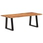 vidaXL Mesa de centro madera maciza acacia 110x55x40 cm vidaXL Mesa de centro madera maciza acacia 110x55x40 cm