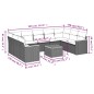 vidaXL Set de sofás de jardín 10 pzas con cojines ratán sintético gris vidaXL Set de sofás de jardín 10 pzas con cojines ratán sintético gris
