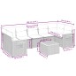 vidaXL Set de sofás de jardín 8 pzas y cojines ratán sintético gris vidaXL Set de sofás de jardín 8 pzas y cojines ratán sintético gris
