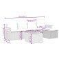 vidaXL Juego de sofás jardín con cojines 6 pzas ratán sintético beige vidaXL Juego de sofás jardín con cojines 6 pzas ratán sintético beige