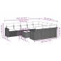 vidaXL Set de sofás de jardín 11 pzas y cojines ratán sintético negro vidaXL Set de sofás de jardín 11 pzas y cojines ratán sintético negro