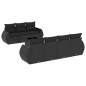 vidaXL Set de sofás de jardín 8 piezas y cojines ratán sintético negro vidaXL Set de sofás de jardín 8 piezas y cojines ratán sintético negro