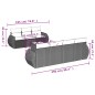 vidaXL Set de sofás de jardín 8 piezas y cojines ratán sintético negro vidaXL Set de sofás de jardín 8 piezas y cojines ratán sintético negro