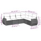 vidaXL Juego de sofás jardín con cojines 6 pzas ratán sintético beige vidaXL Juego de sofás jardín con cojines 6 pzas ratán sintético beige