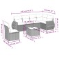 vidaXL Set de comedor de jardín 7 pzas y cojines ratán sintético negro vidaXL Set de comedor de jardín 7 pzas y cojines ratán sintético negro