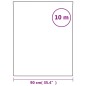 vidaXL Lámina de ventana esmerilada patrón arco iris 3D PVC 90x1000 cm