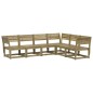 vidaXL Juego de sofás de jardín 6 piezas madera de pino impregnada vidaXL Juego de sofás de jardín 6 piezas madera de pino impregnada