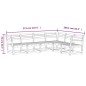 vidaXL Juego de sofás de jardín 6 piezas madera de pino impregnada vidaXL Juego de sofás de jardín 6 piezas madera de pino impregnada