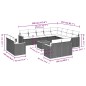 vidaXL Set sofás de jardín con cojines 13 pzas ratán sintético beige vidaXL Set sofás de jardín con cojines 13 pzas ratán sintético beige