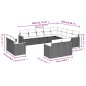 vidaXL Set de sofás de jardín 12 pzas y cojines ratán sintético marrón vidaXL Set de sofás de jardín 12 pzas y cojines ratán sintético marrón