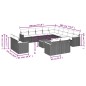 vidaXL Set sofás de jardín 14 pzas con cojines ratán sintético beige vidaXL Set sofás de jardín 14 pzas con cojines ratán sintético beige
