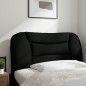 vidaXL Cabecero de cama acolchado tela negro 90 cm vidaXL Cabecero de cama acolchado tela negro 90 cm