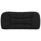 vidaXL Cabecero de cama acolchado tela negro 90 cm vidaXL Cabecero de cama acolchado tela negro 90 cm