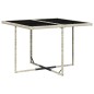 vidaXL Set comedor de jardín 5 pzas cojines ratán sintético gris claro